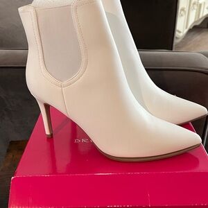 White Heeled Ankle Booties
